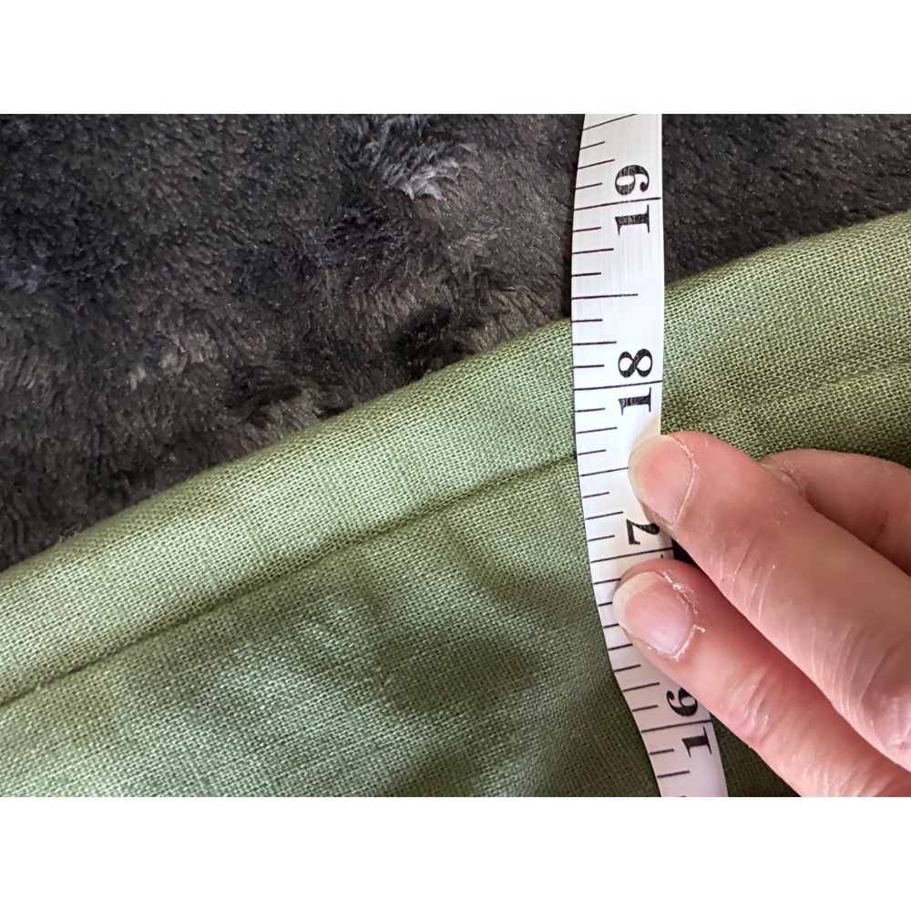 J.Crew Green Linen Blend Scalloped Hem Mini Skirt Smocked Waist Size 00 (H10) - Picture 6 of 9